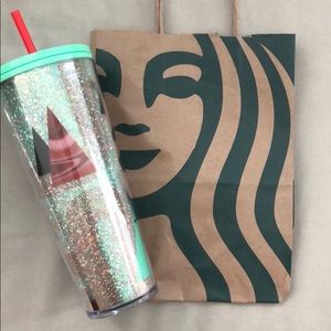 Starbucks Christmas tree tumbler venti nwt